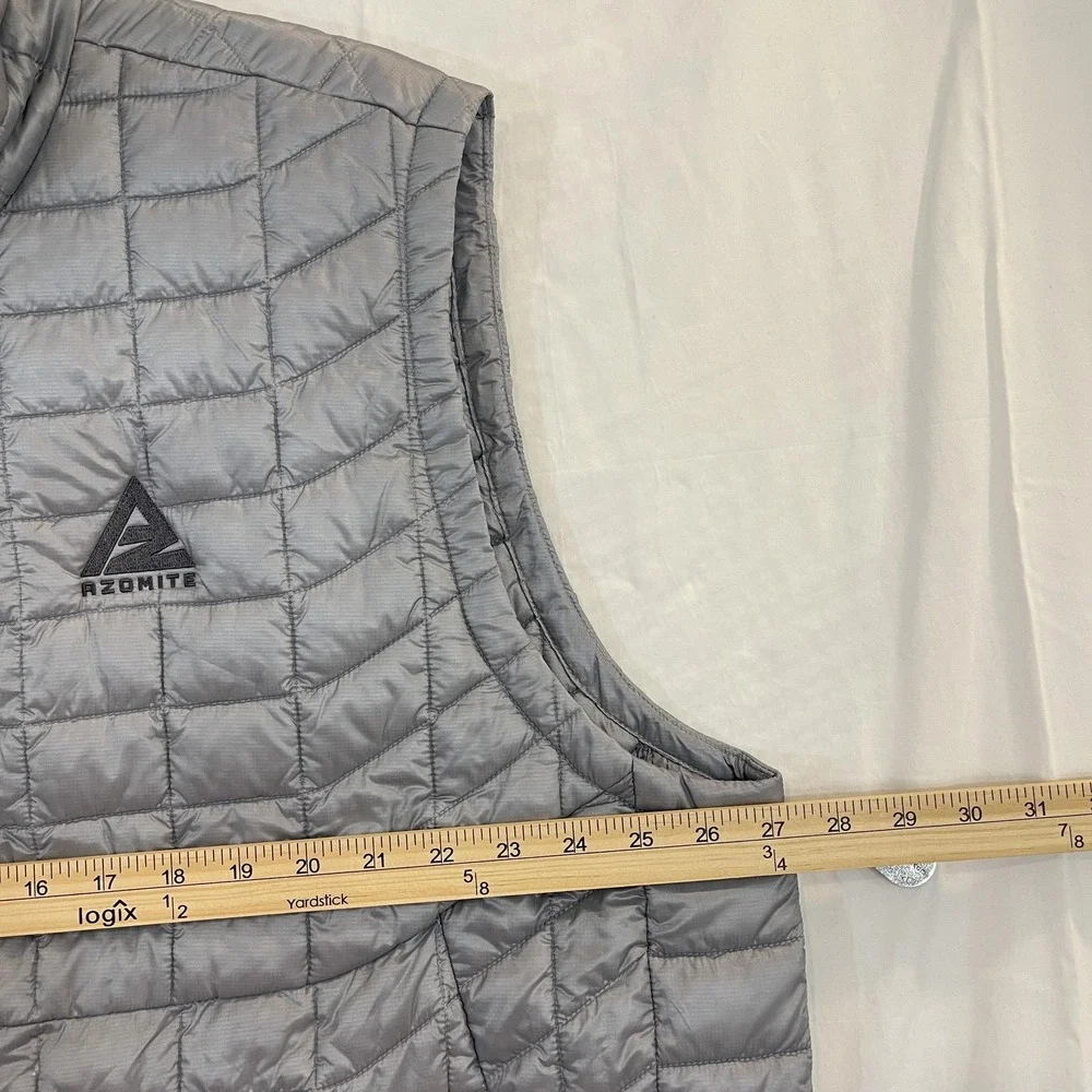 The North Face Vest Mens 2XL Gray ThermoBall Eco Insulated Quilted‎ Full Zip
